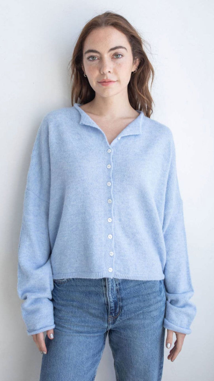 Sky Blue Piper Sweater Cardigan