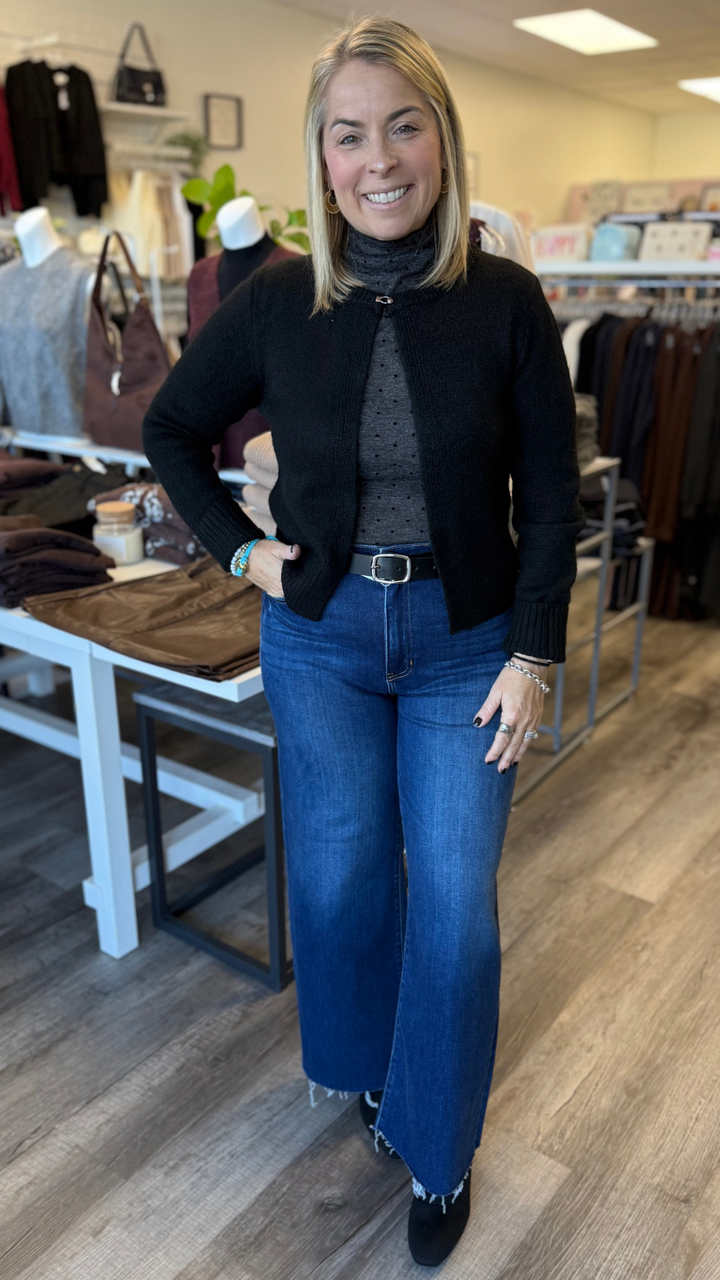 One Button Sweater Cardigan