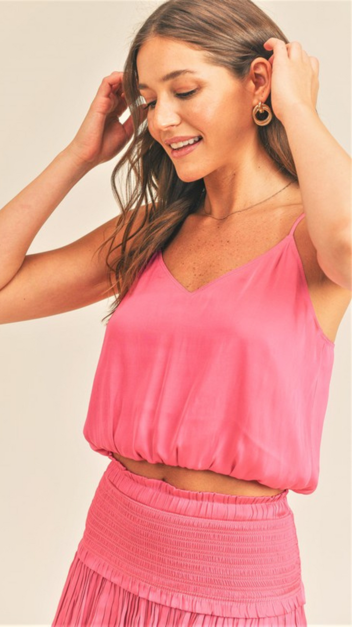 Silky Cropped Tank