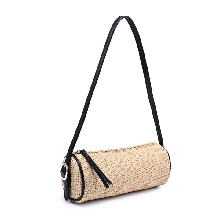 Natural Straw Shoulder Barrel Bag