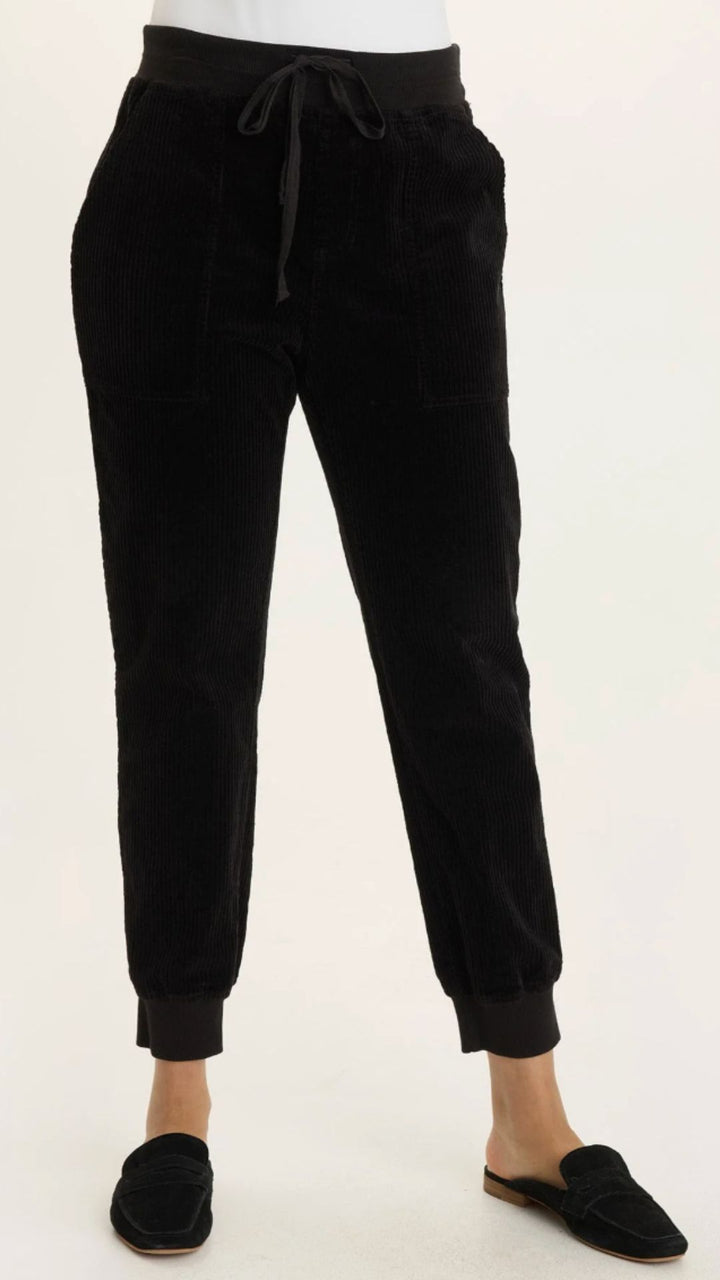 Black Dino Banded Pants