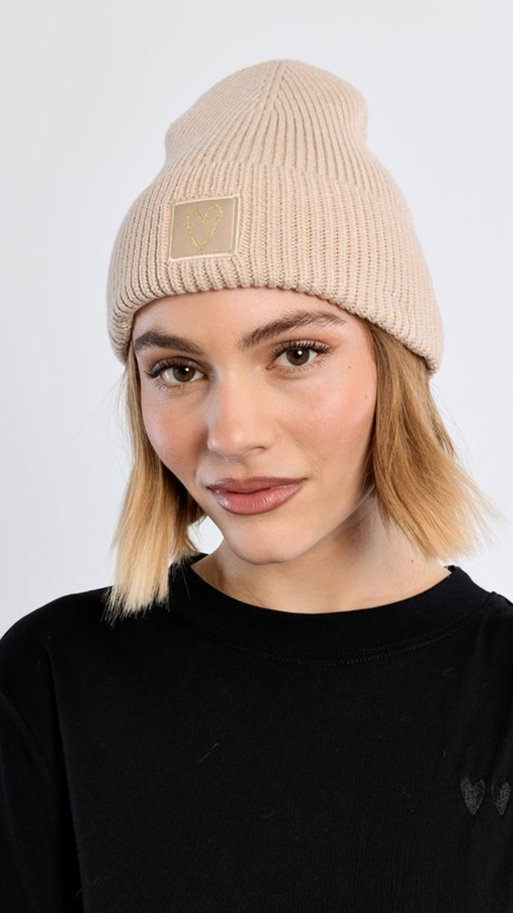 Heart Patch Beanie