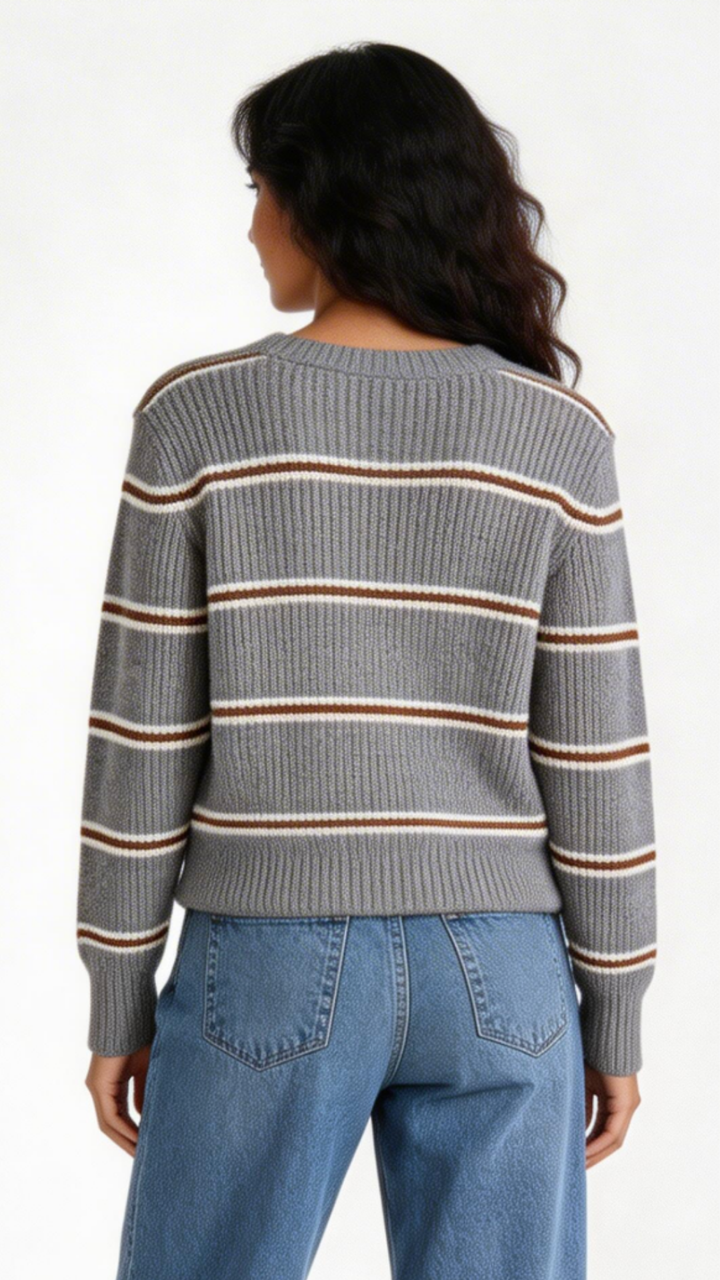 Warm Chai Stripe Sweater