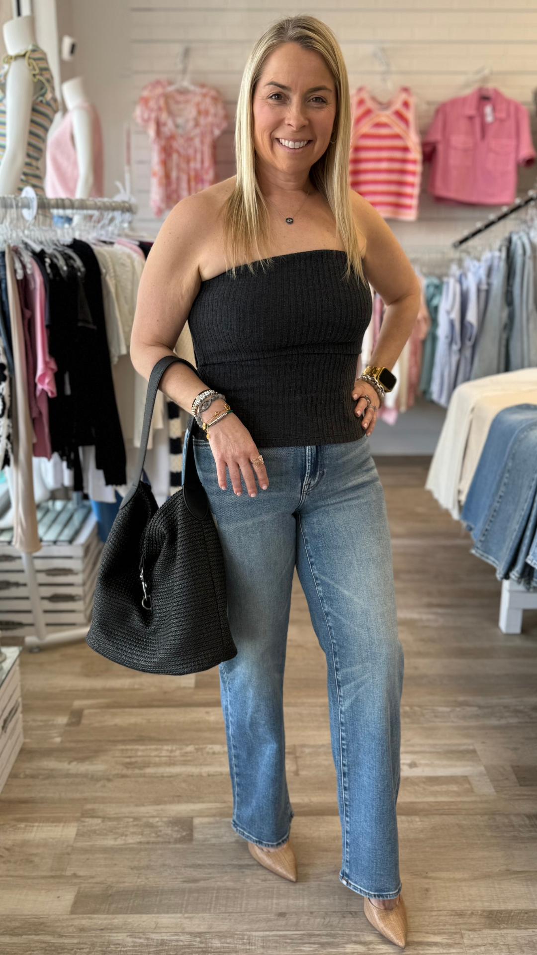 Black Rib Tube Top