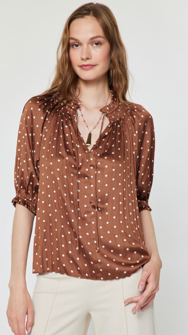 All Over Polka Dot Blouse