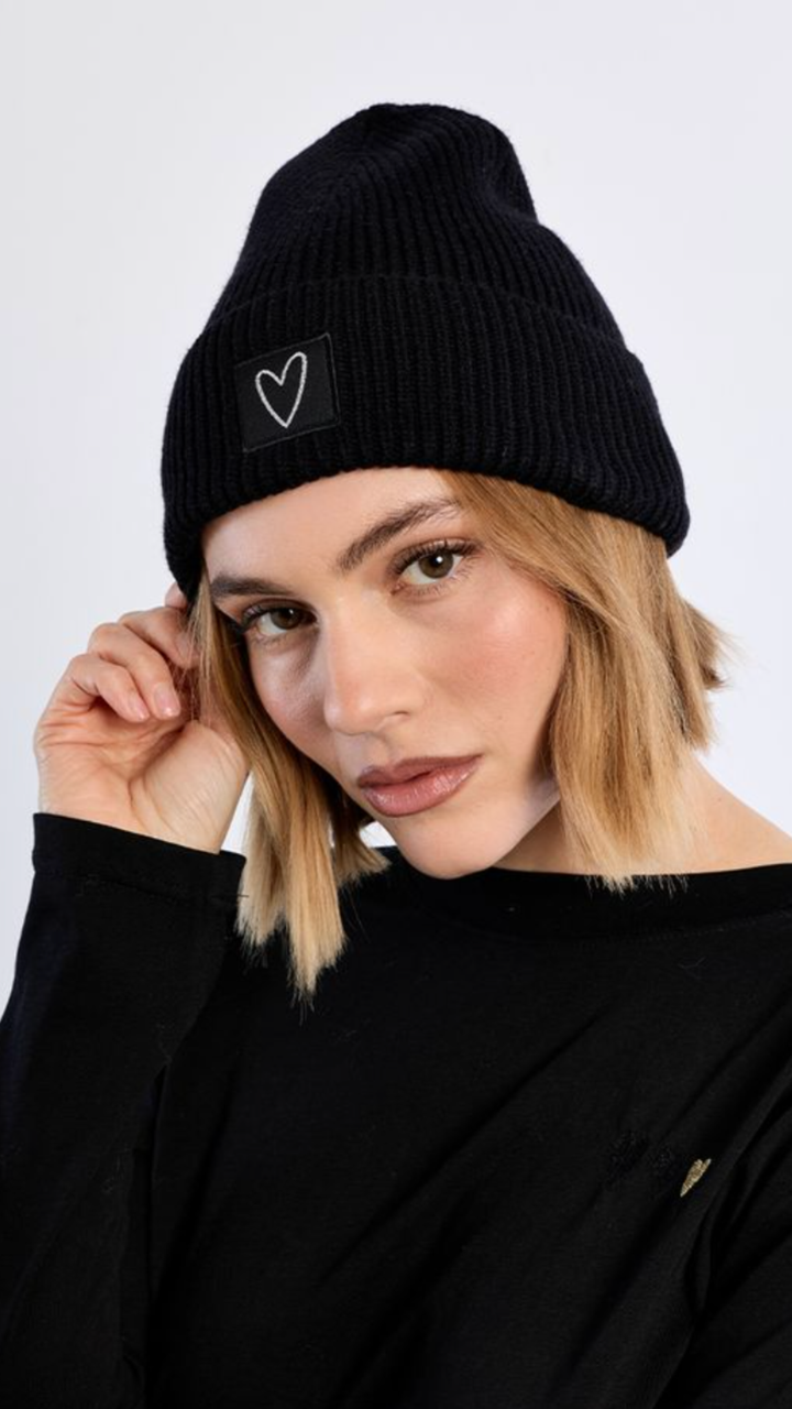 Heart Patch Beanie