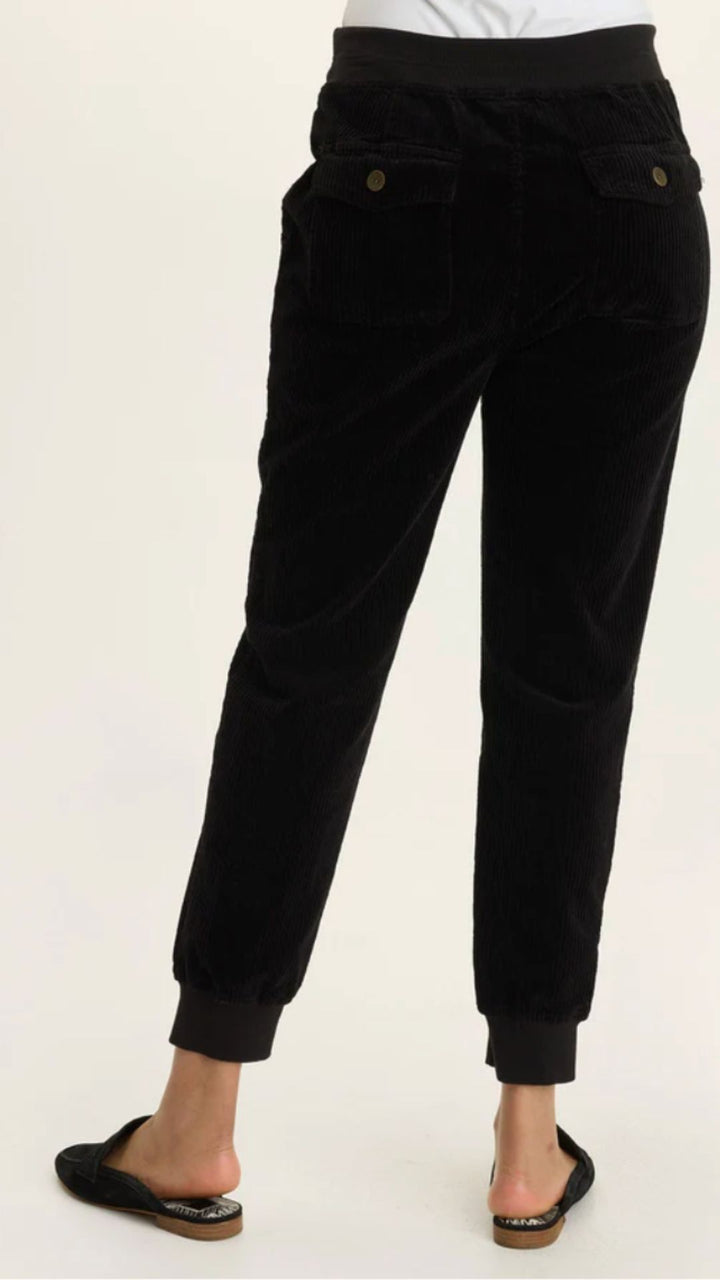 Black Dino Banded Pants