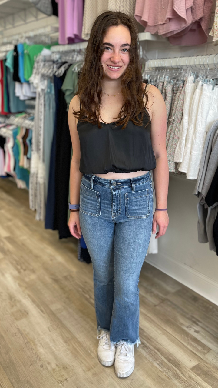 Silky Cropped Tank