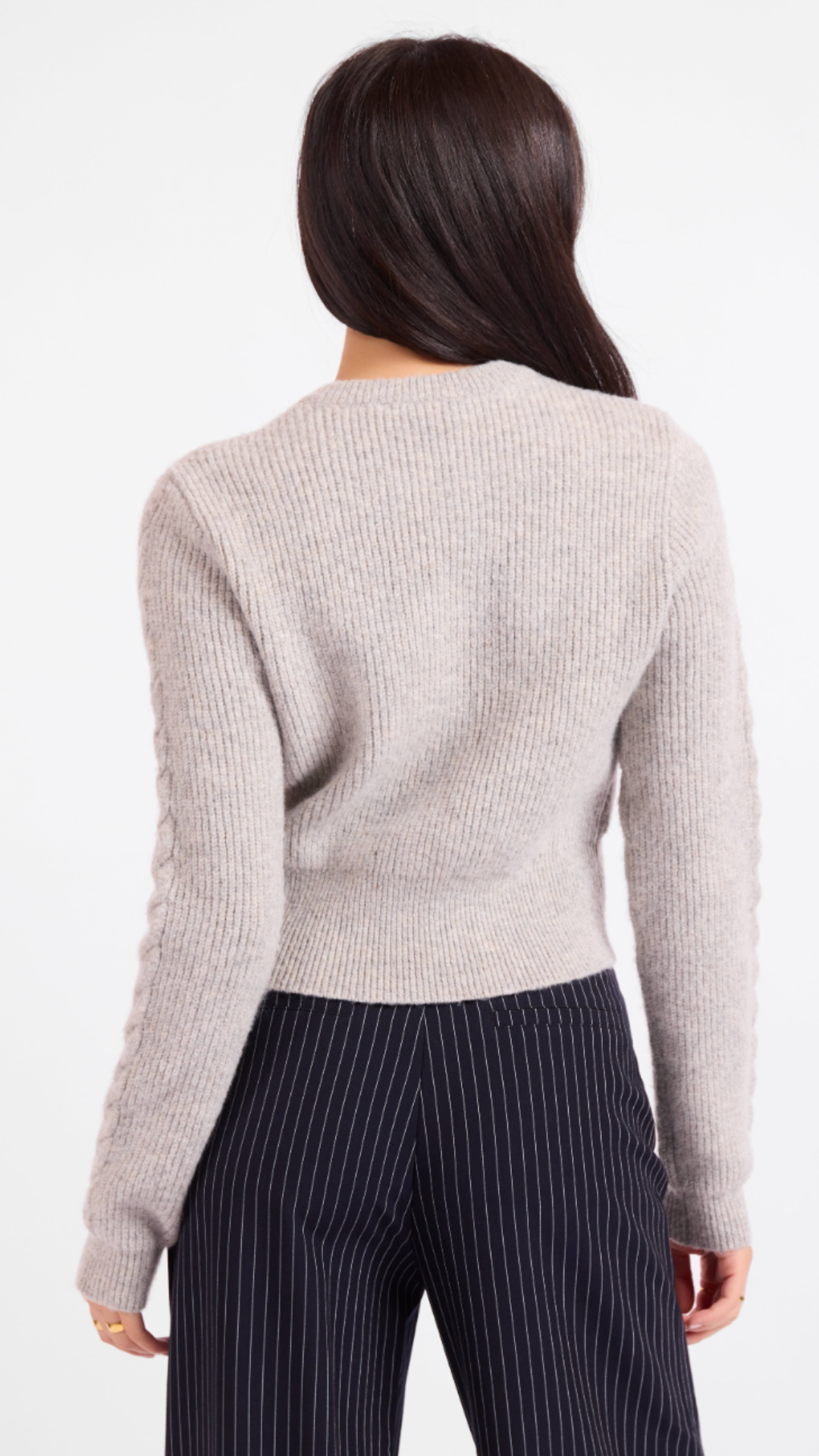 Cable Knit Long Sleeve Sweater