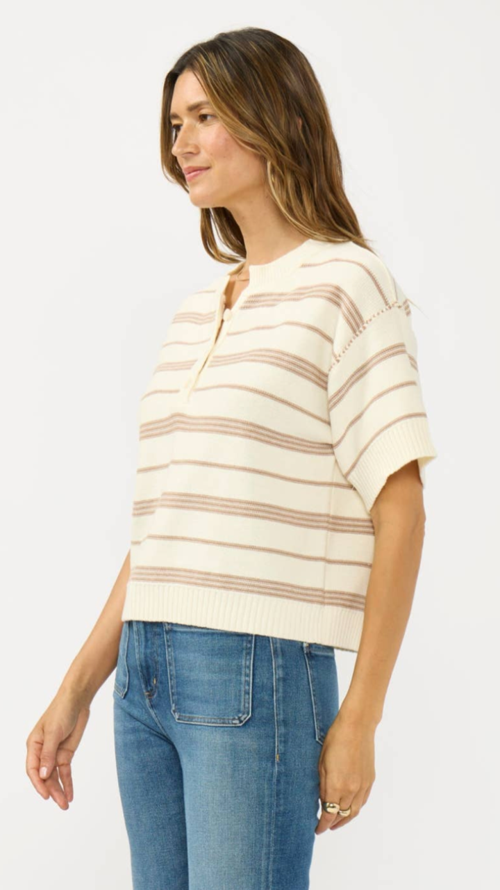 Stripe Henley Top
