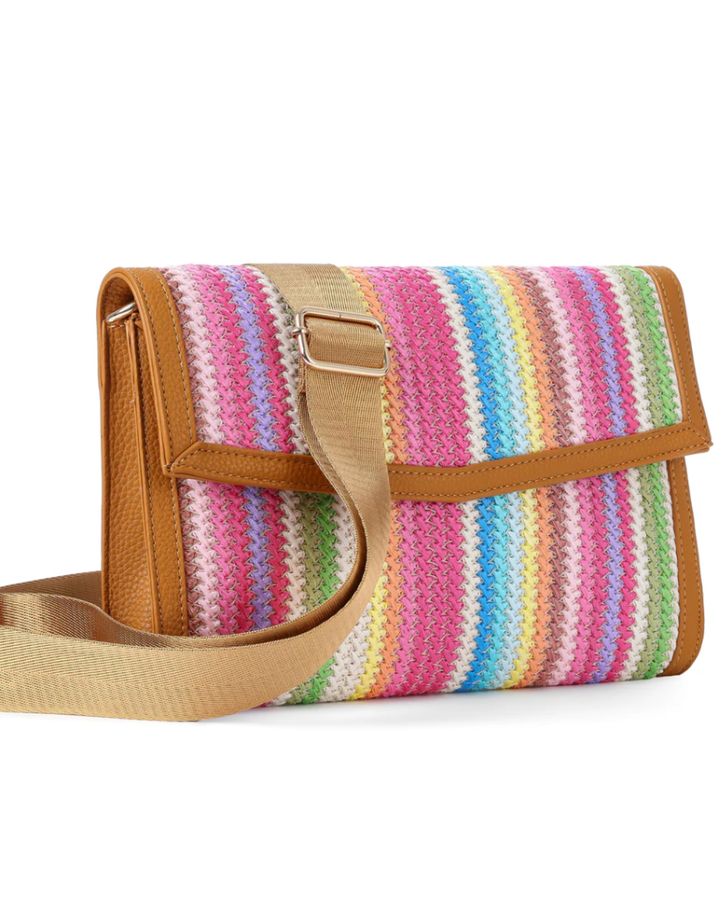 Beth Paradise Raffia Clutch