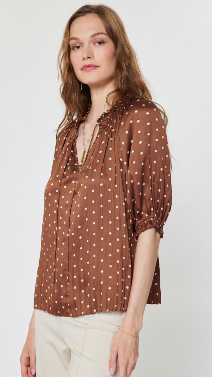All Over Polka Dot Blouse