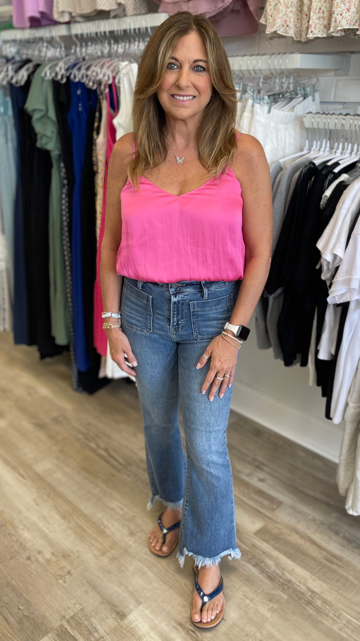 Silky Cropped Tank