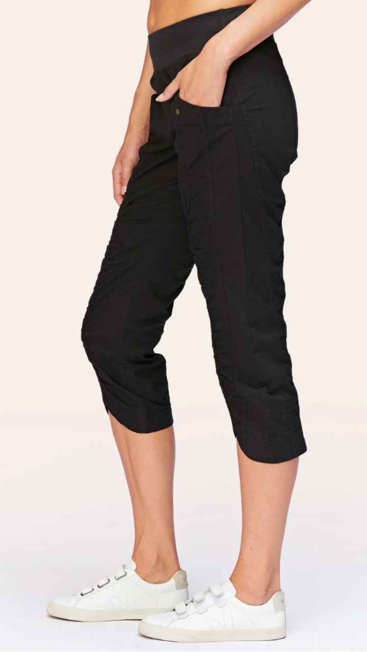 Black Iris Crop Pants