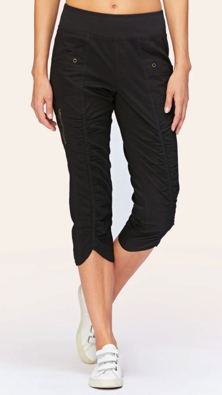 Black Iris Crop Pants