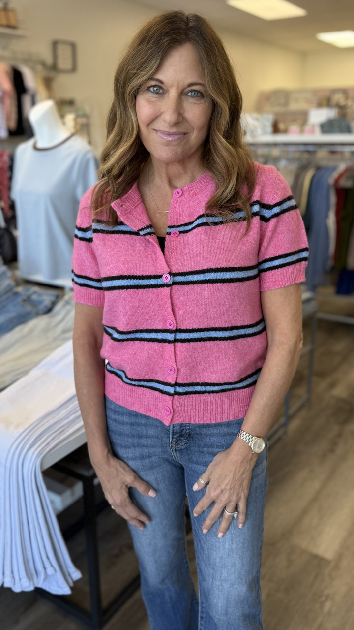Alina Stripe Cardigan