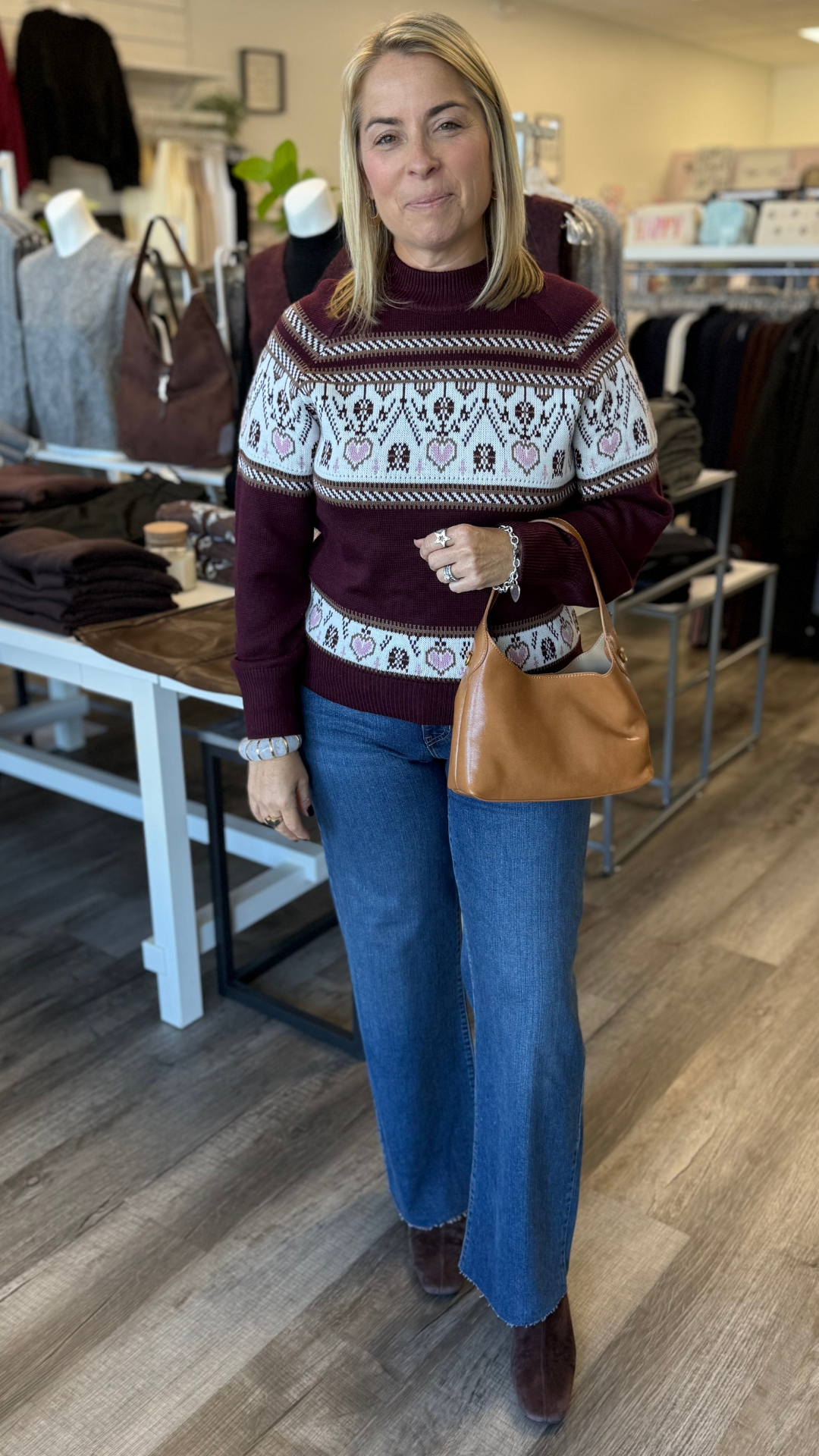Fair Isle Heart Sweater