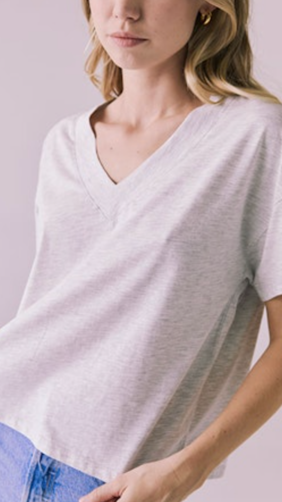 Heather Gray Mazzy Tee