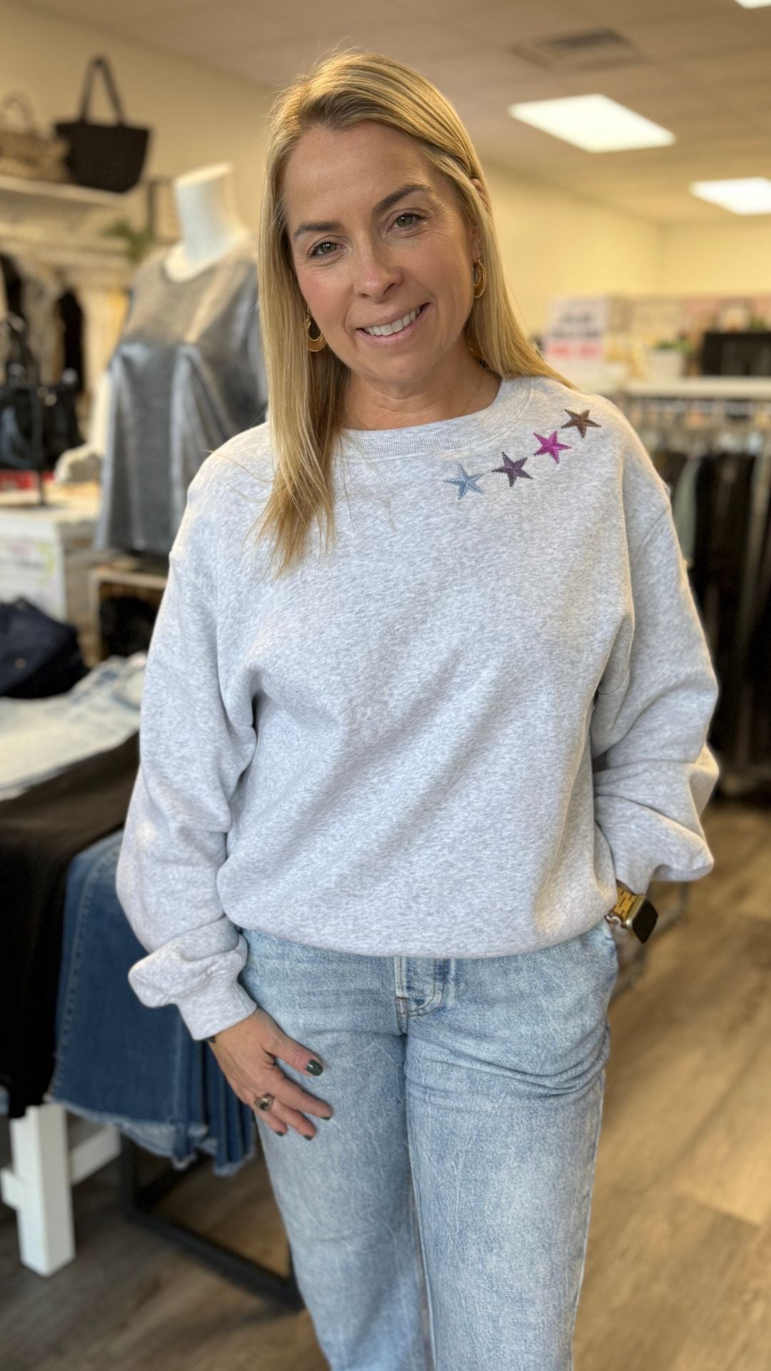 Star Chainstitch Sweatshirt