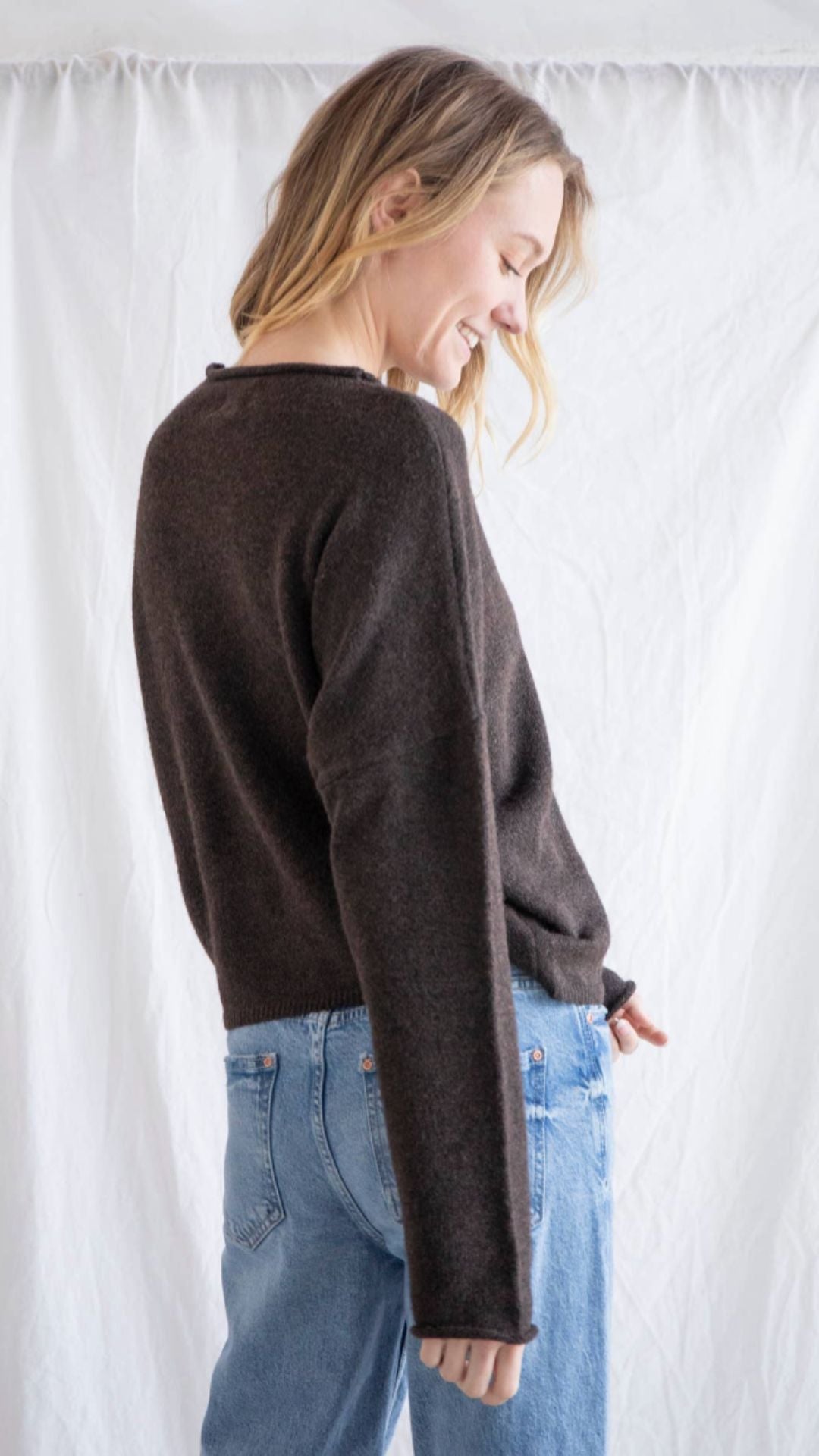 Chocolate Piper Sweater Cardigan