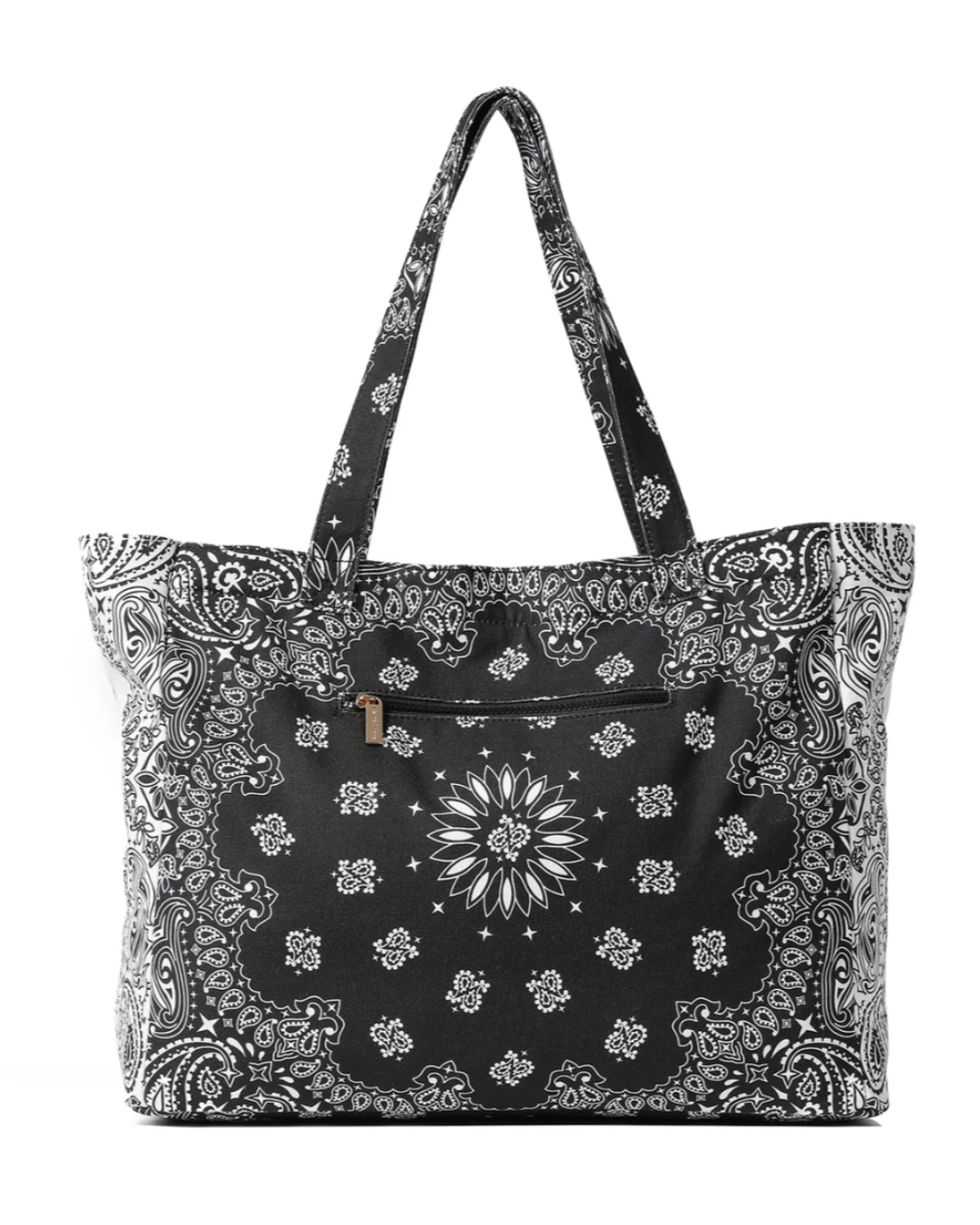Bailey Black/White Bandana Tote