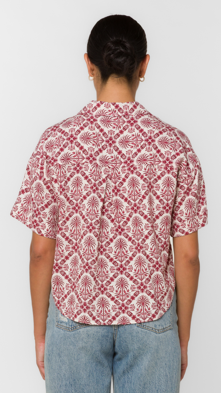 Paradise Printed Camp Top