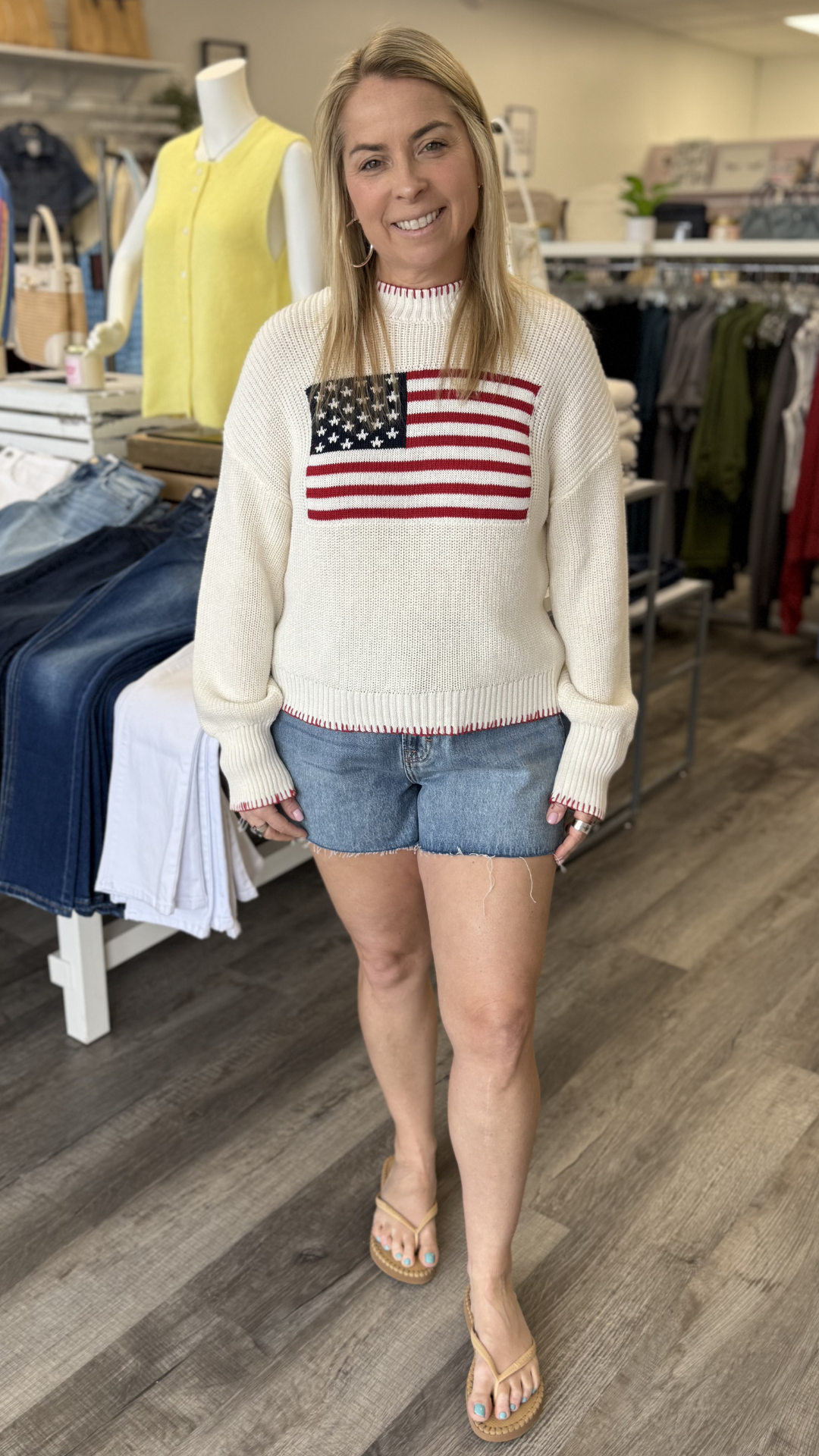 Americana Stitch Sweater
