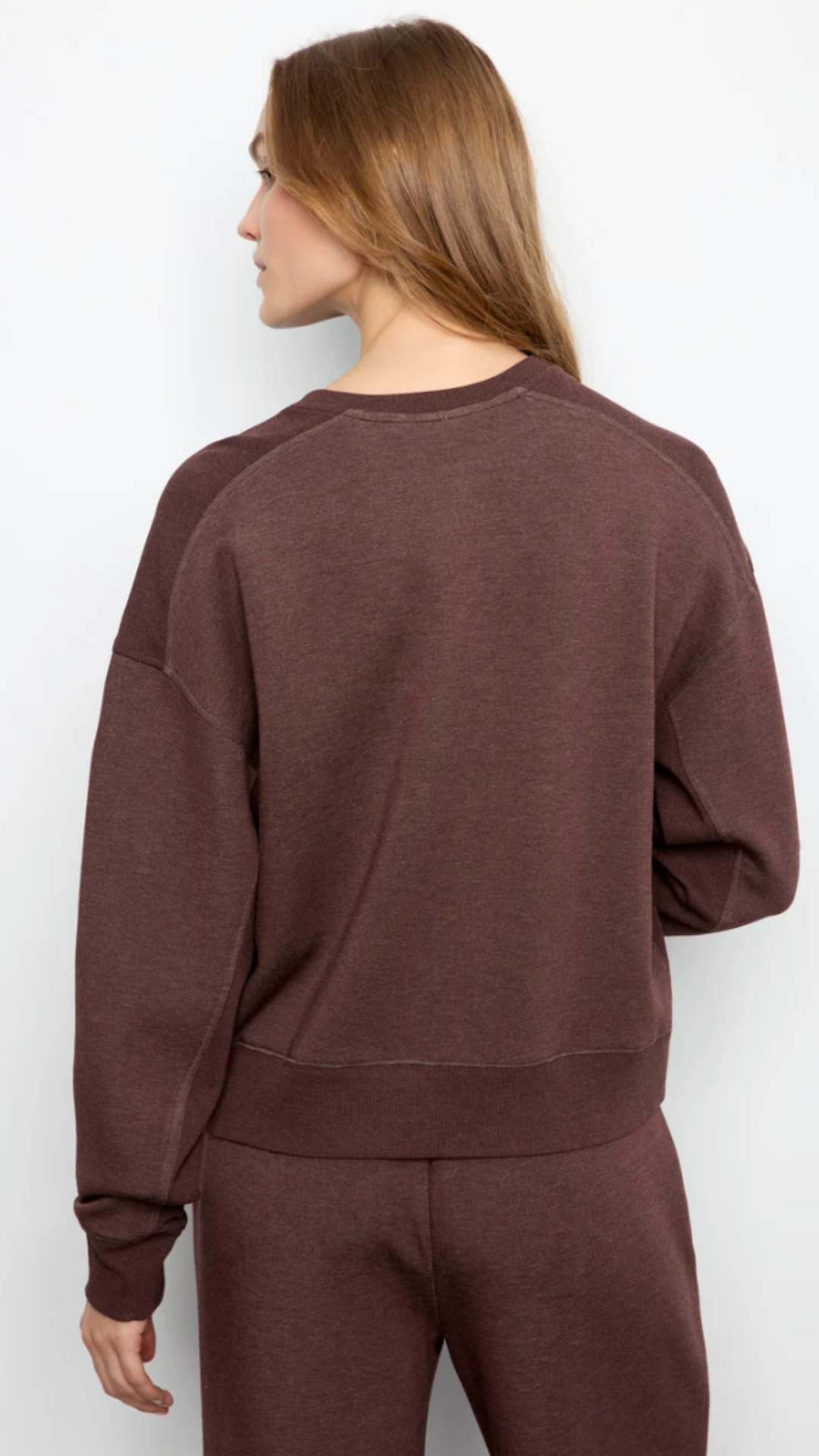 Espresso Soft Scuba Crew Neck Sweatshirt