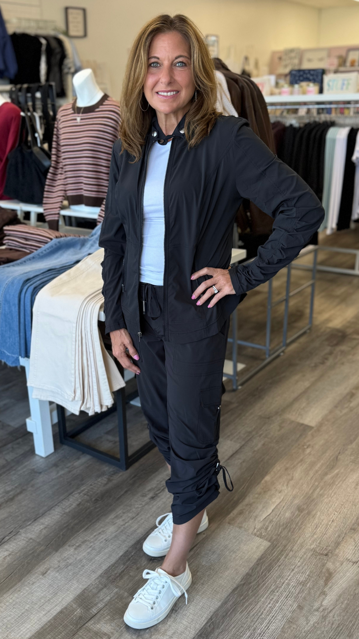 Black Bader Active Cargo Pants
