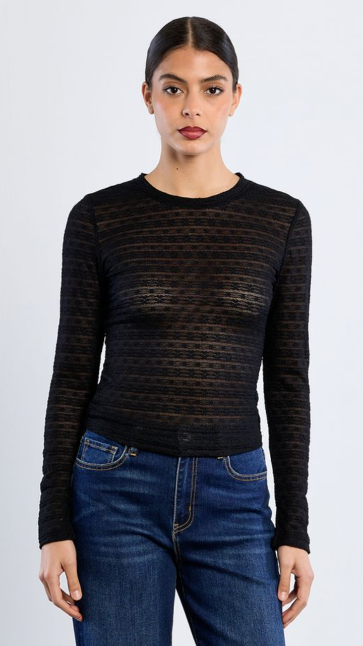 Black Lace Undersweater