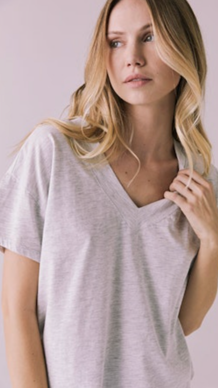 Heather Gray Mazzy Tee