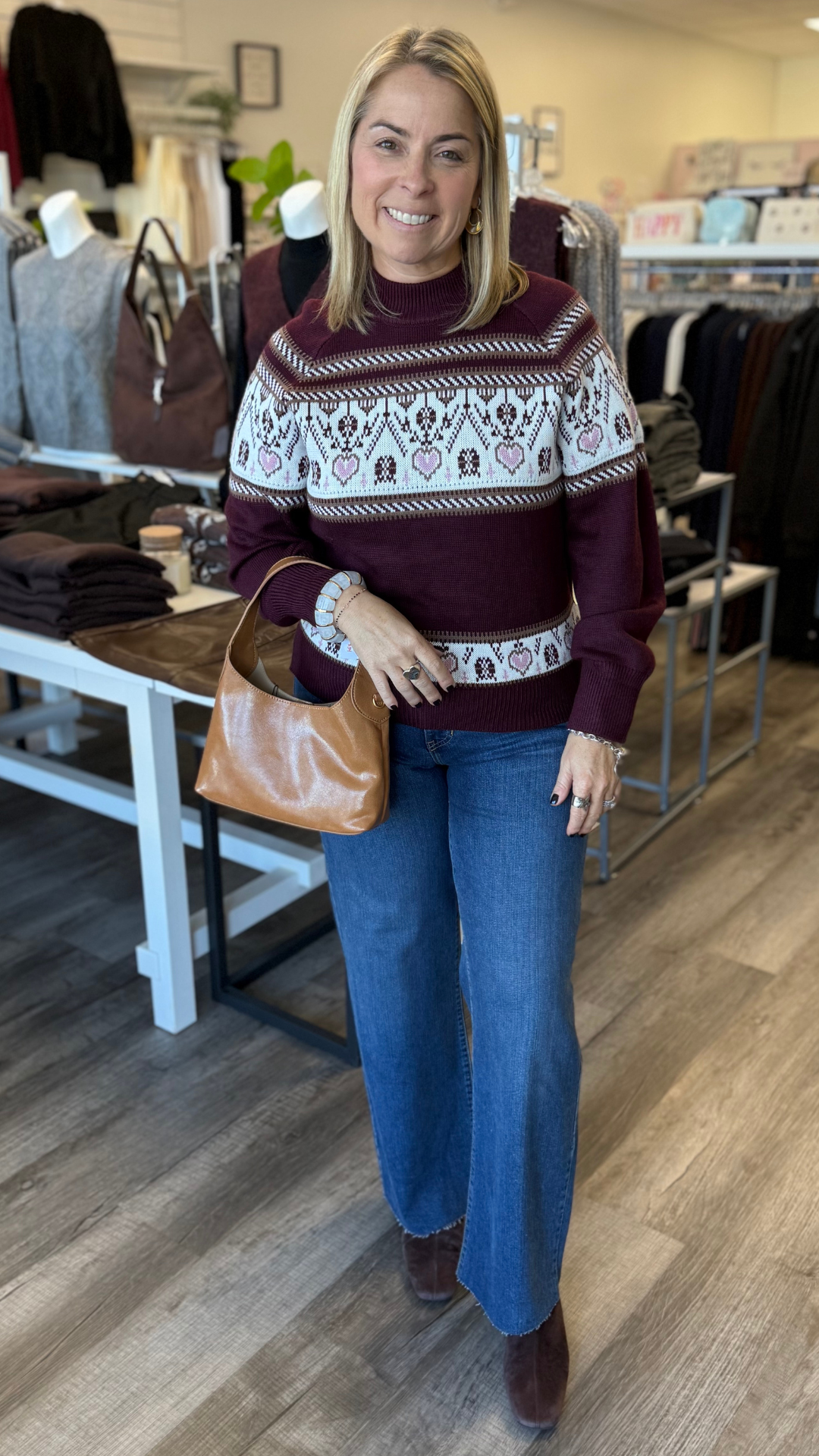 Fair Isle Heart Sweater