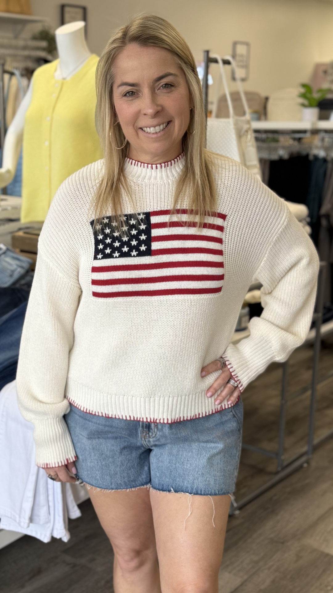 Americana Stitch Sweater