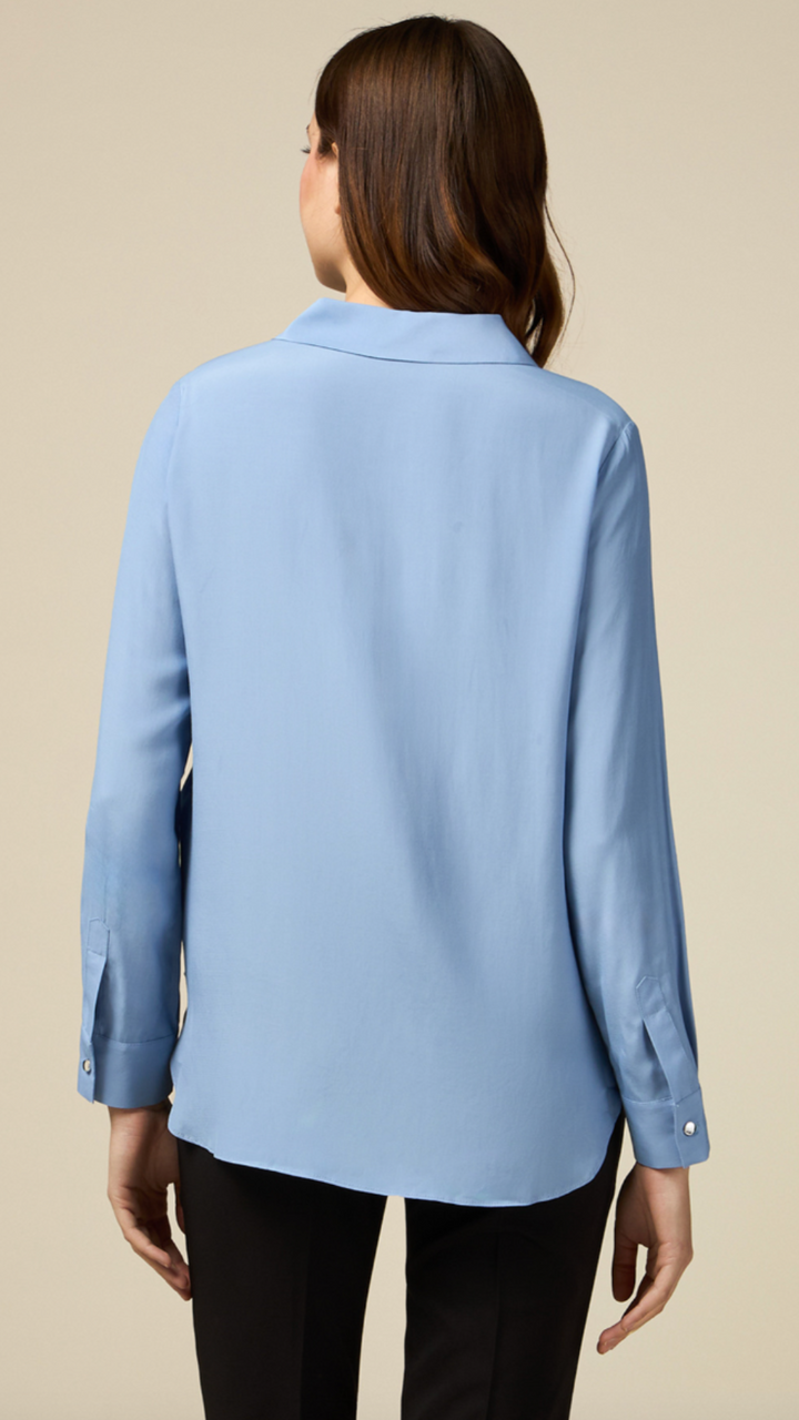 Light Blue Button Down Blouse