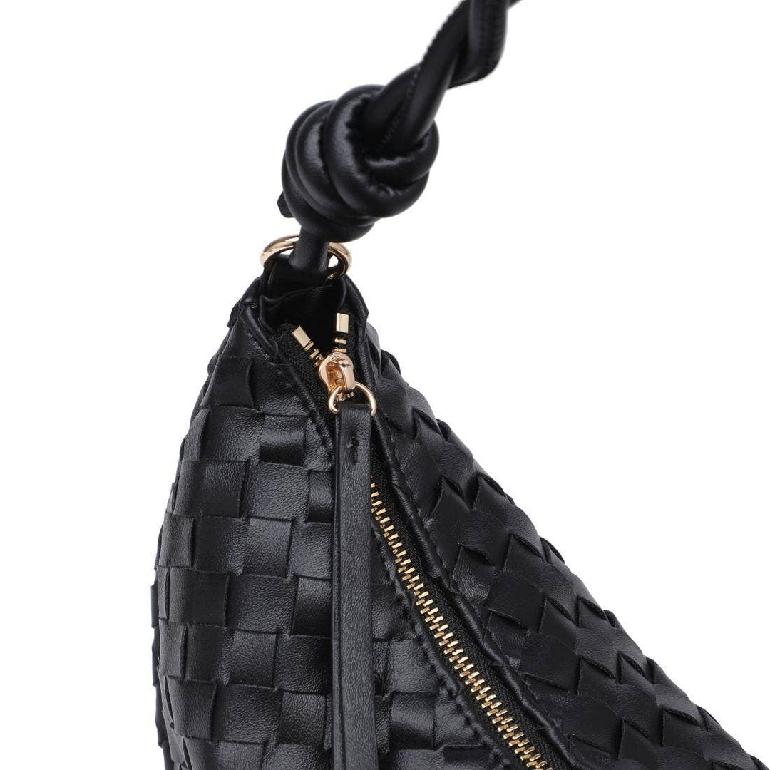 Black Violet Hobo Bag