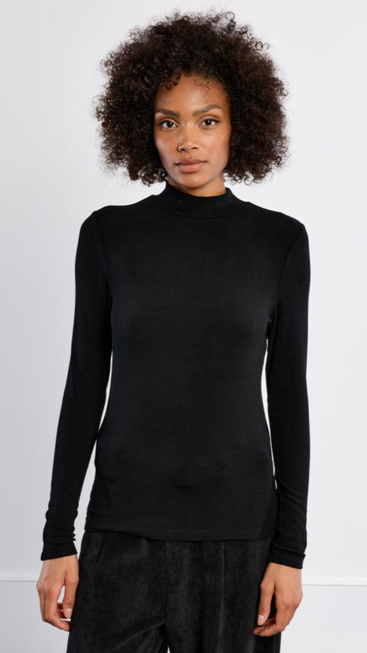Black Mock Neck Undersweater