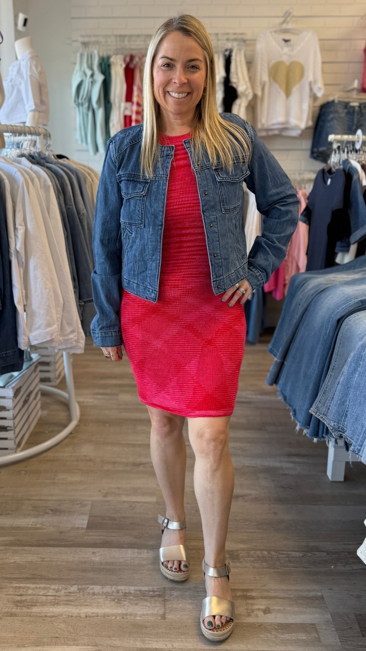 Carmen Fitted Knit Mini Dress