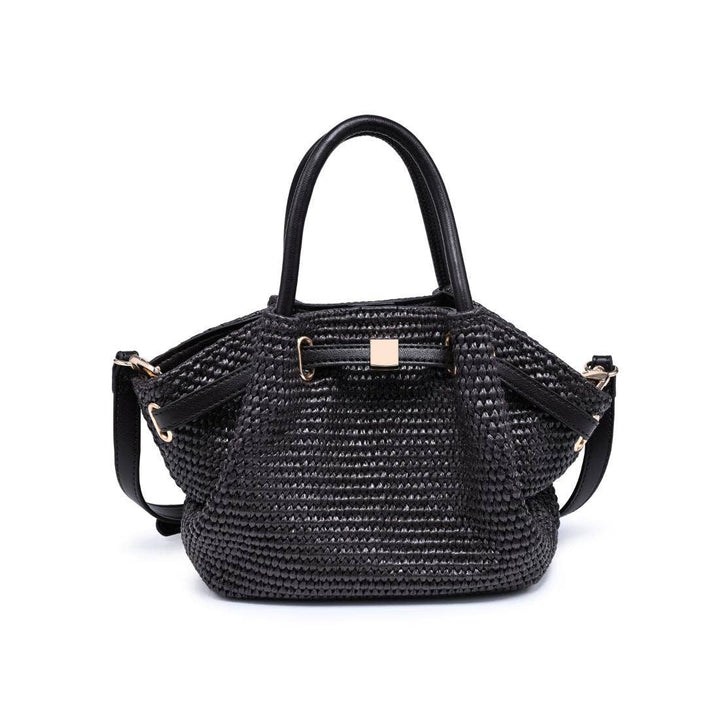 Chocolate Selena Straw Crossbody Bag