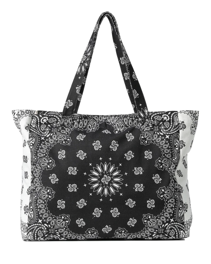 Bailey Black/White Bandana Tote