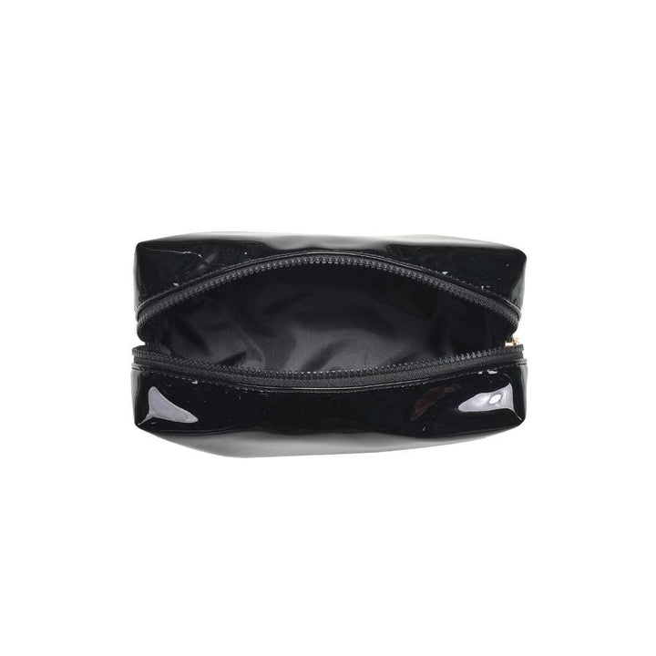 Black Patent Cosmetic Pouch