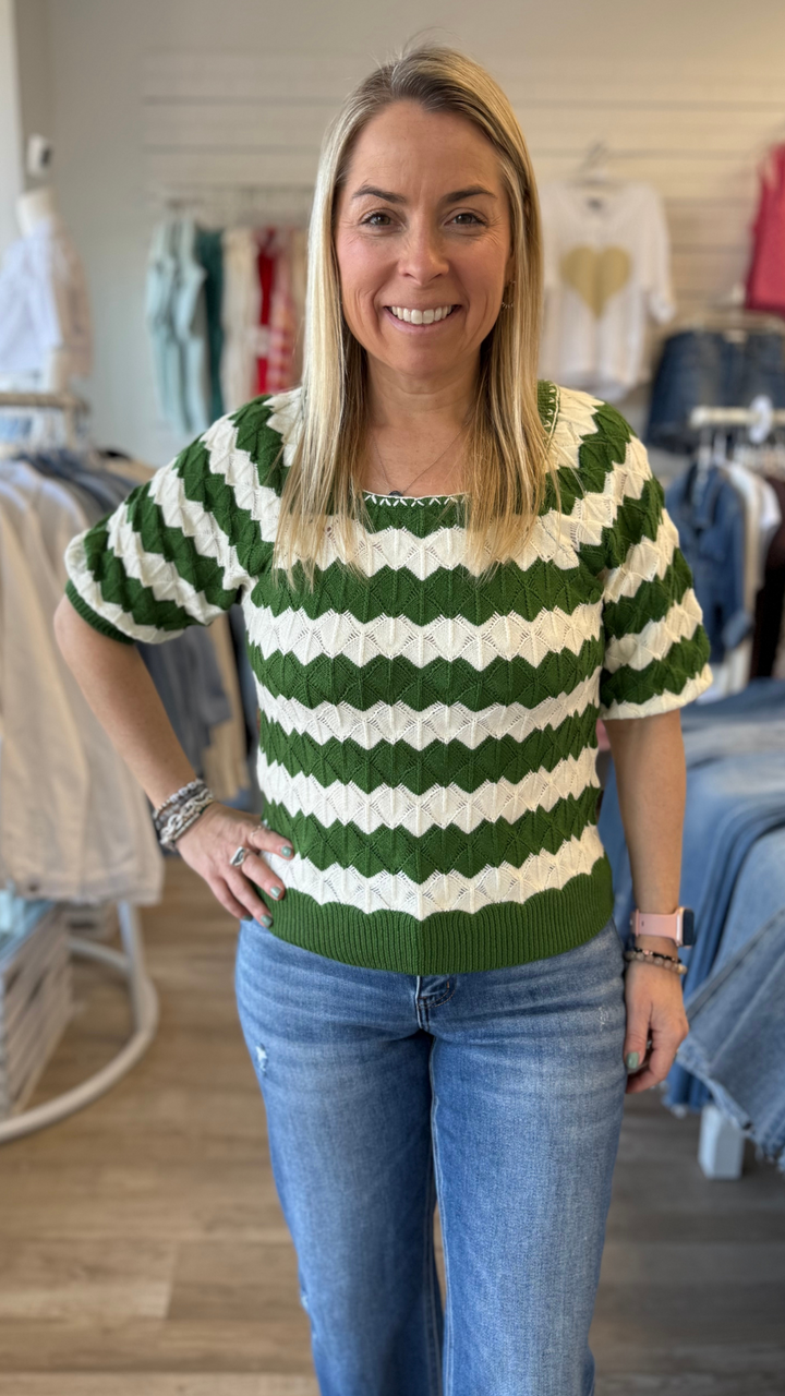 Pattern Knit Top