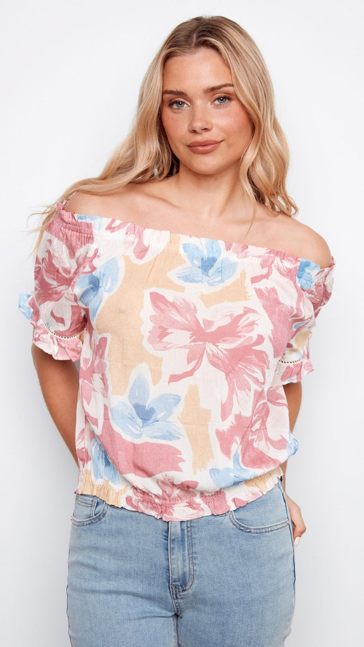 Floral Off The Shoulder Blouse