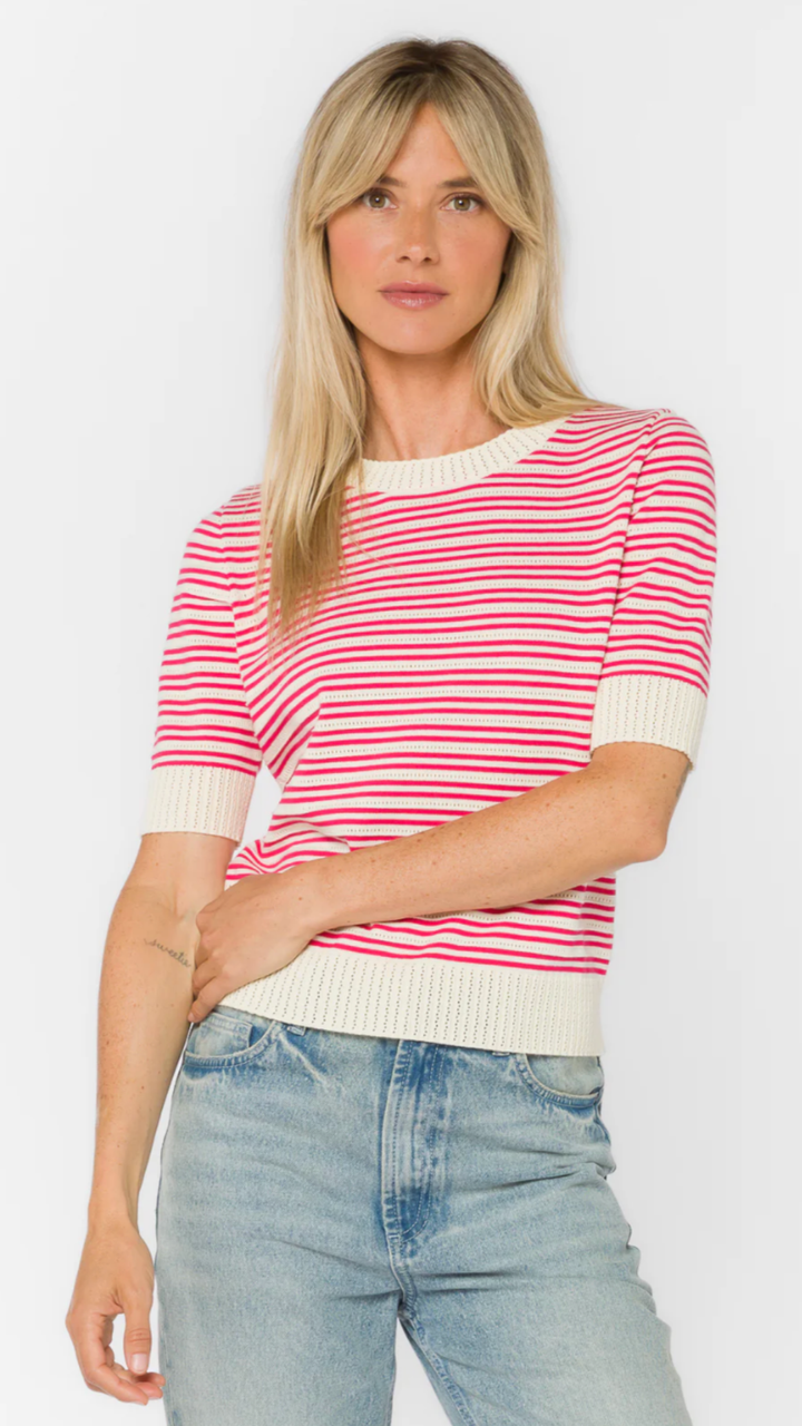 Pink Stripe Sweater