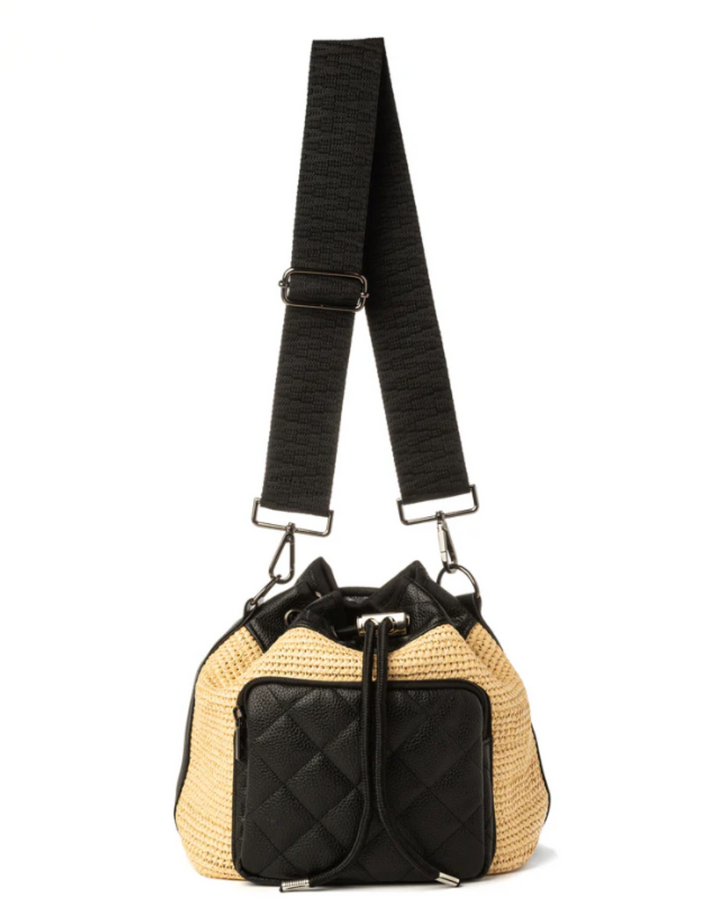 Lindsey Raffia Bucket Bag