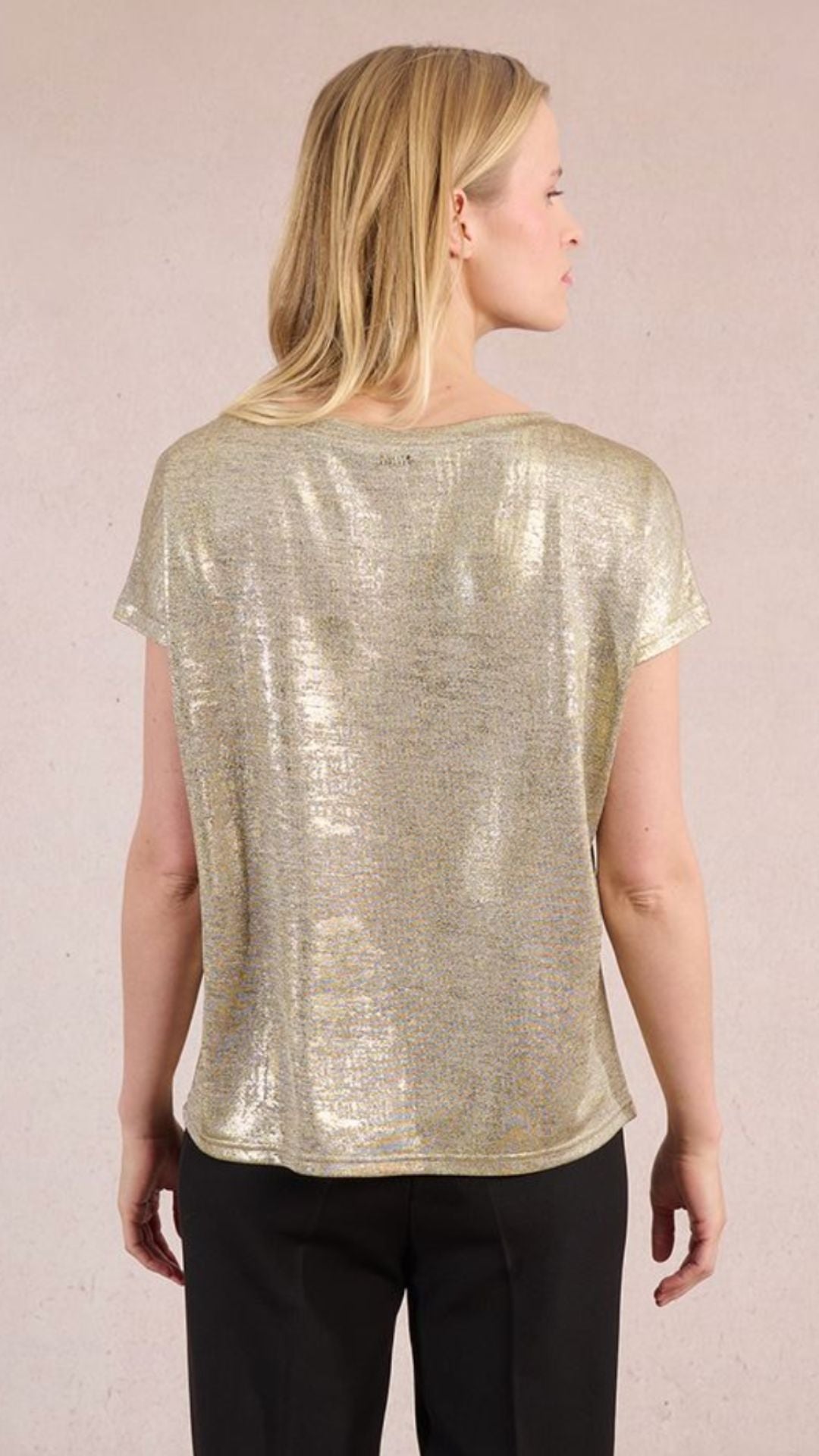 Gold V Neck Tee