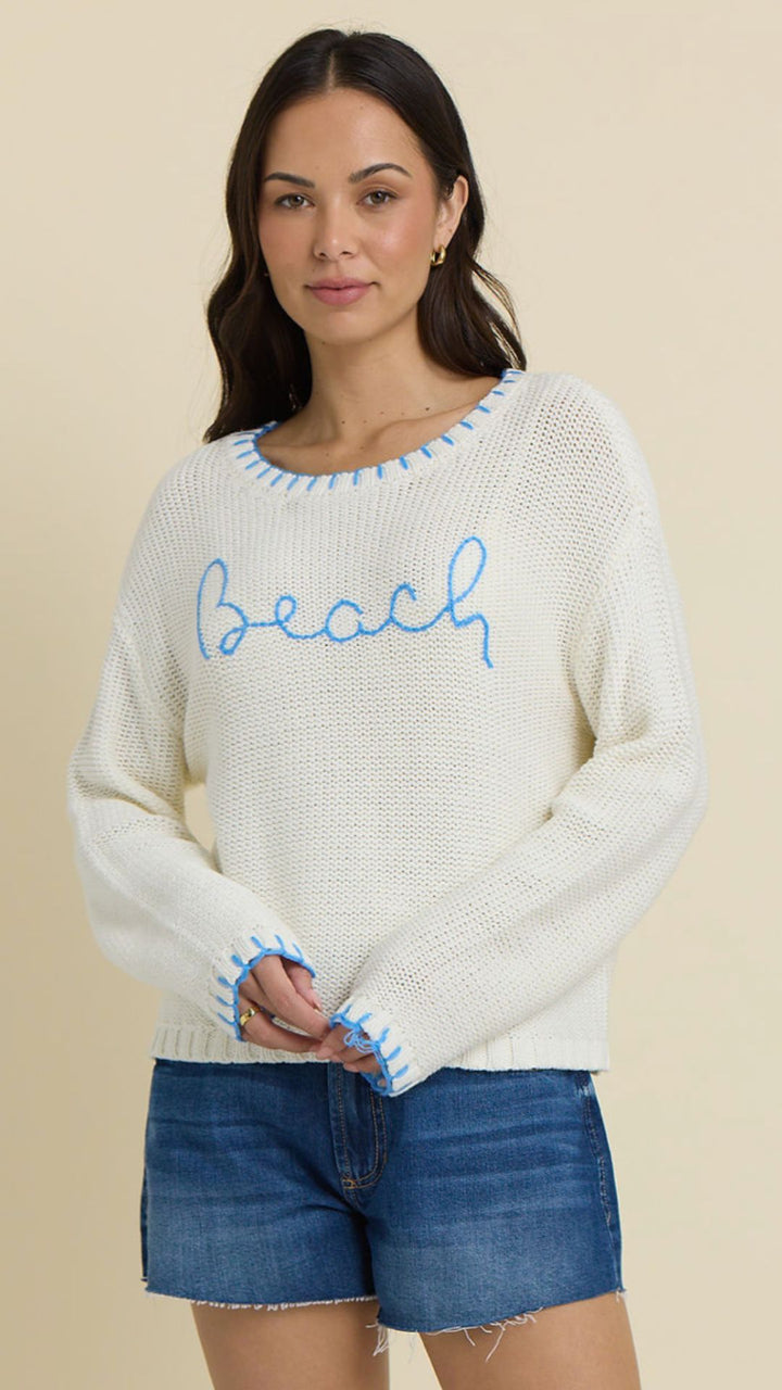 Beach Whipstitch Sweater