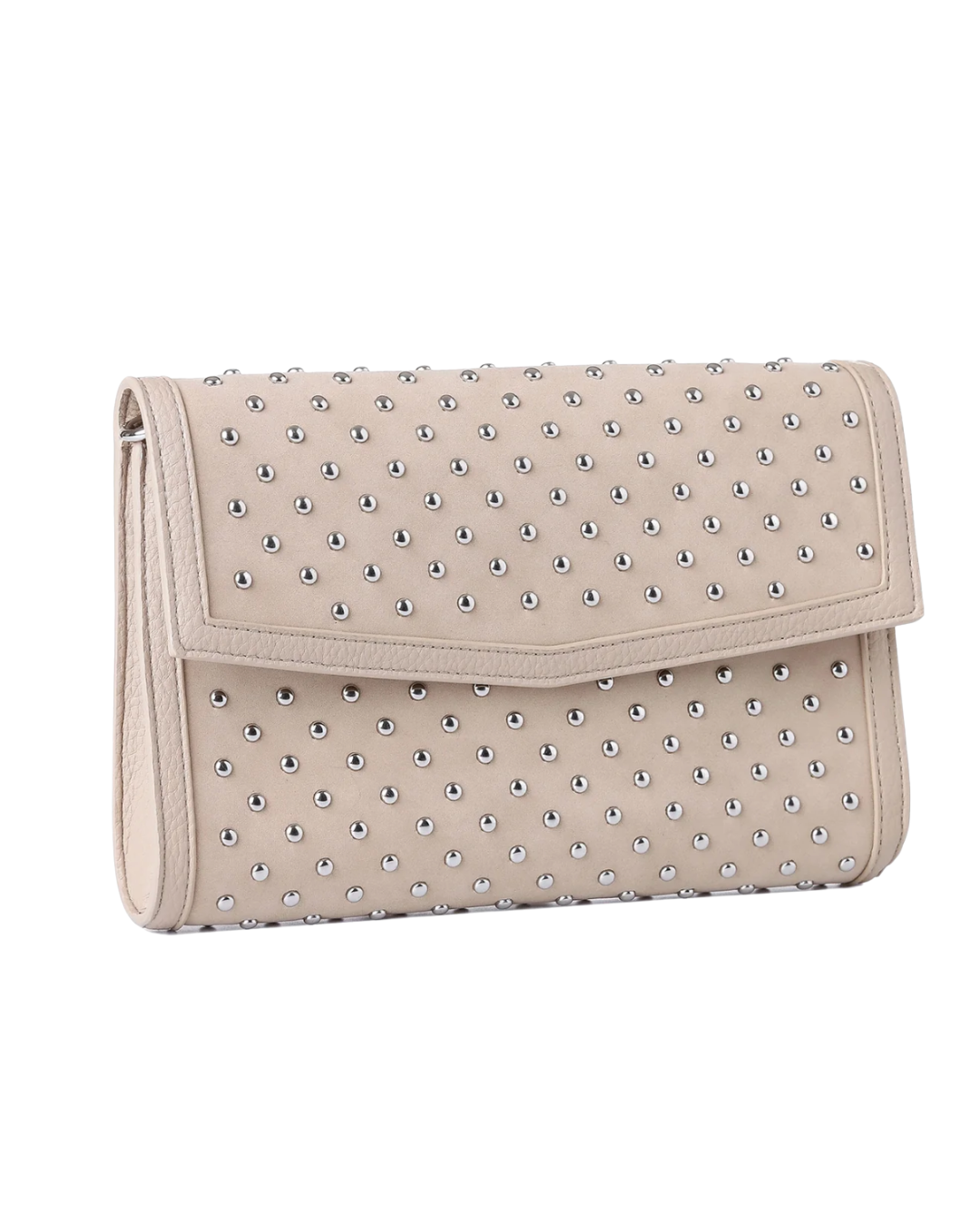 Beth Wheat Suede Clutch
