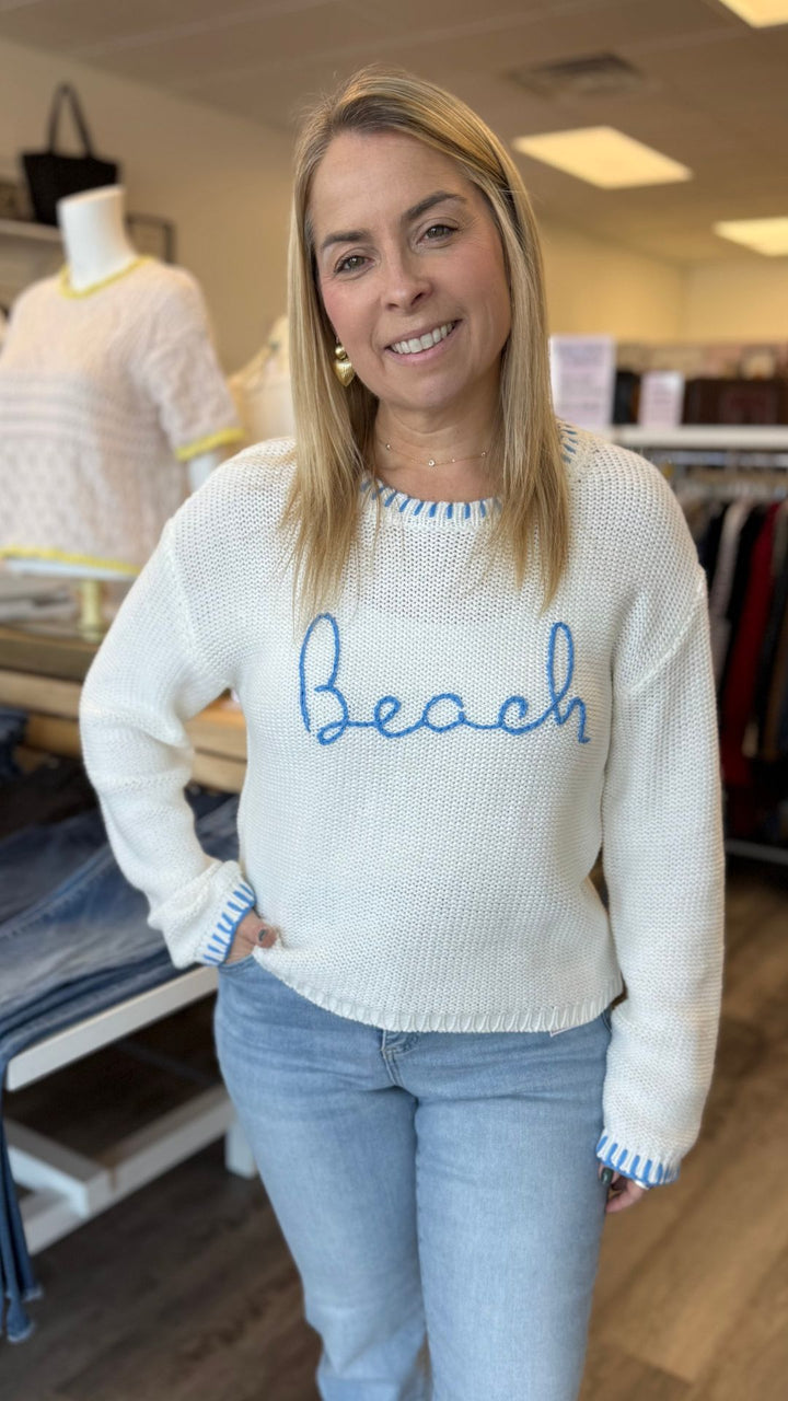 Beach Whipstitch Sweater