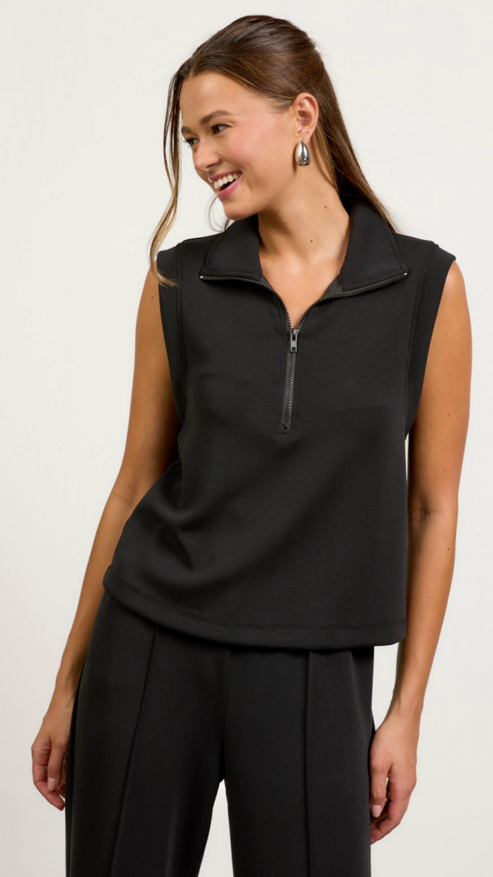 Black Soft Modal Sleeveless Top