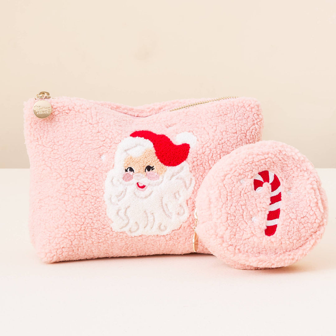Circle Candy Cane Teddy Pouch